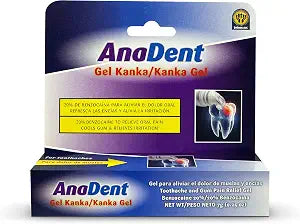 Toothache Gel, 20% Benzocaine Oral Gel for Instant Pain Relief, Oral and Toothache Medicine for Severe Pain, Fast Acting Relief of Cavity and Canker Sores, 0.25oz