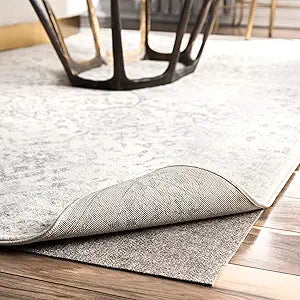 nuLOOM Brody Grey Solid Power Loomed Runner Rug Pad, 2' x 6'