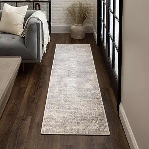 Mohawk Home Billingsley Modern Abstract Beige 2' 1" x 5' Area Rug Perfect for Kitchen, Living Room, Dining Room