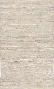 SAFAVIEH Vintage Leather Collection Accent Rug - 2' x 3', Beige, Handmade Leather, Ideal for High Traffic Areas in Entryway, Living Room, Bedroom (VTL105B)