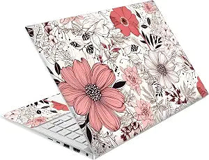 Laptop Skin Decal HP 14" - Botanical, Laptop Cover Sticker, No Cutting Required, No Bubble, Waterproof, Scratch Resistant - Including Wide Screen and Wrist Pad