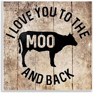 Stupell Industries 'Moo & Back Funny Cow'| Wall Plaque Art