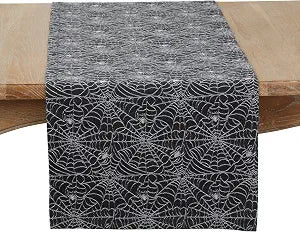 Recycled Jacquard Spider Web Table Runner