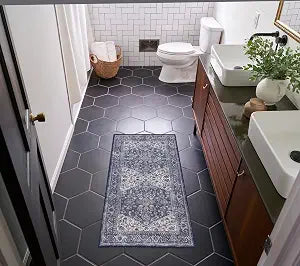 Nourison Home New Concept Washables Navy Ivory 2' x 3'9" Area Rug - Easy Clean, Non Shedding, Bed Room, Living Room, Dining Room, Kitchen (2' x 4')