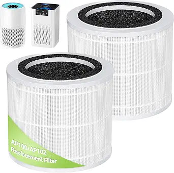 AP100 AP102 Replacement Filter Compatible with AromaRoom Air Purifier