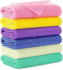6���Pack African Net Sponge Authentic, Exfoliating Shower Scrubber