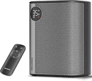 PELONIS 1500W Small Ceramic Space Heater with Remote for Bedroom, Office