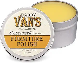 Daddy Van's All Natural Unscented Beeswax Furniture Polish