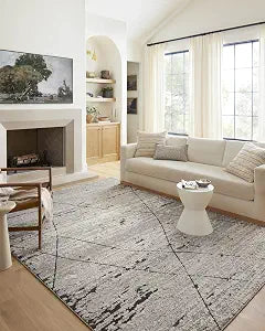 Loloi Fabian Grey/Charcoal 2'-7" x 4' Accent Rug