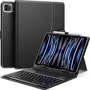 MoKo Universal QWERTY Keyboard Case Fit 9-11 Inch Tablets,Black
