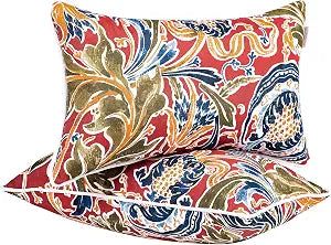 JMGBird Colorful Pillows Red Outdoor Pillows with Inserts Included