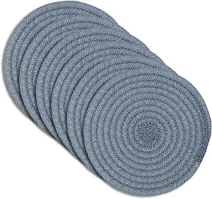 Placemats Set of 6 15" x 15" Heat-Resistant Table Mats for Dining Table Set for 6 Kitchen & Dining Room Decor Farmhouse, Boho, & Modern Style Easy to Clean, Durable & Stylish Table Dcor