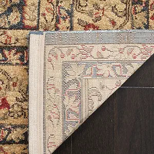 SAFAVIEH Mahal Collection Accent Rug - 2'2" x 4', Navy & Natural, Traditional Oriental Design, Non-Shedding & Easy Care, Ideal for High Traffic Areas in Entryway, Living Room, Bedroom (MAH697E)