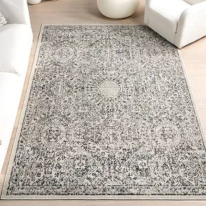 nuLOOM Minta Vintage Transitional Area Rug - 3x5 Accent Rug Transitional Grey/Ivory Rugs for Living Room Bedroom Dining Room Entryway Kitchen