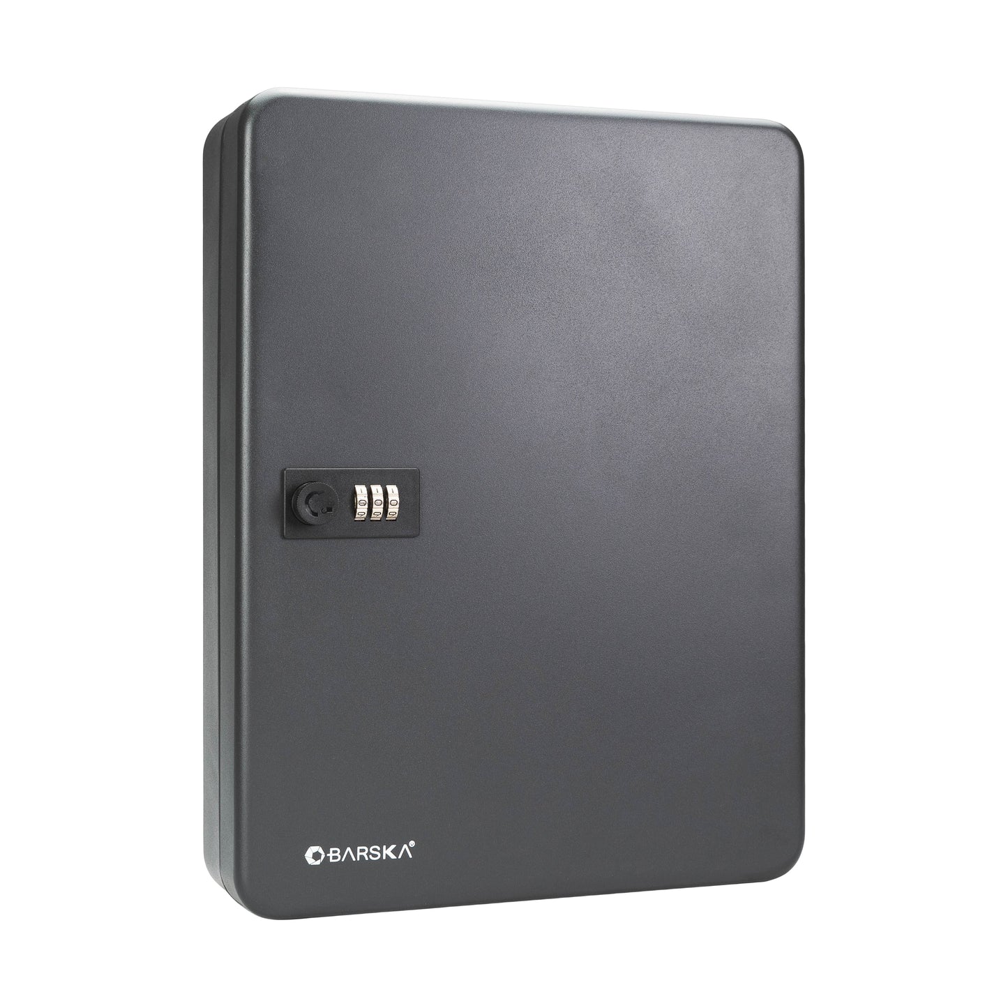 BARSKA 48 Keys Adjustable Key Lock Box with Combination Lock, Black