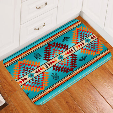 Blue Thunderbird Native American Doormat