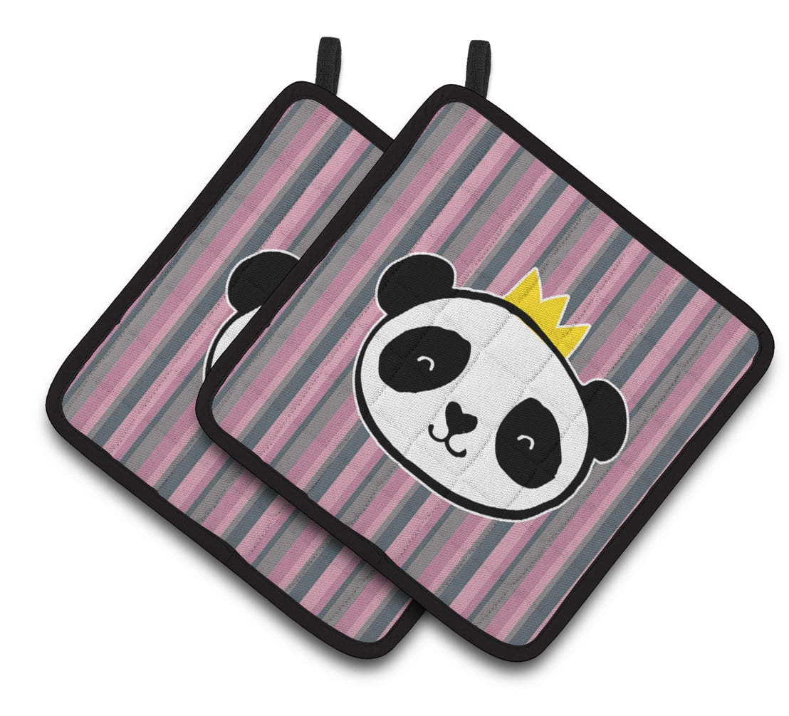Caroline's Treasures Panda Bear Queen Pair of Pot Holders