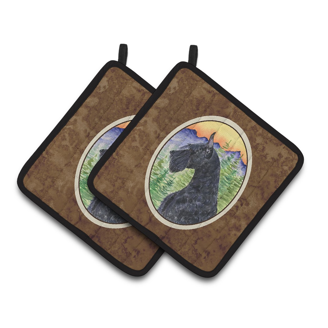 Caroline's Treasures Schnauzer Pair of Pot Holders