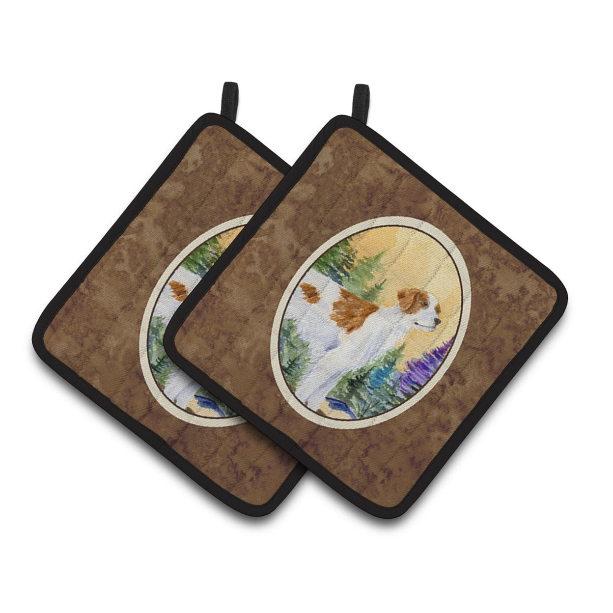 Carolines Treasures SS8146PTHD Setter Pair of Pot Holders, 7.5HX7.5W, multicolor