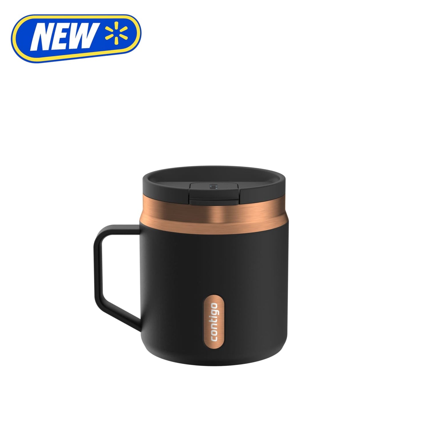 Contigo 14 oz SnapSeal Leak-Proof Stainless Steel Coffee Mug – Keeps Drinks Hot, Office & Home Friendly, Easy-Sip Lid, Black/Bronze