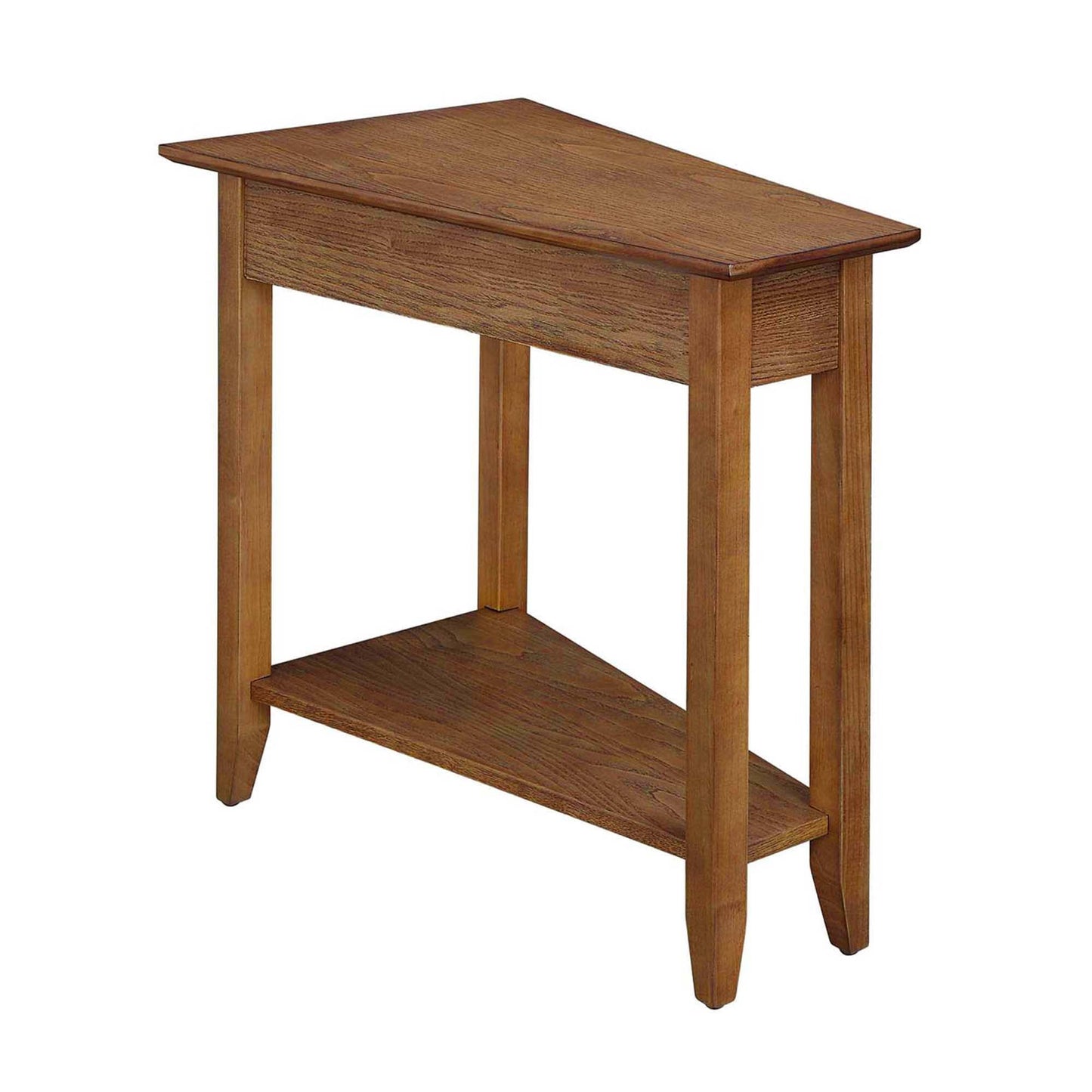 Convenience Concepts American Heritage Wedge End Table with Shelf, Driftwood