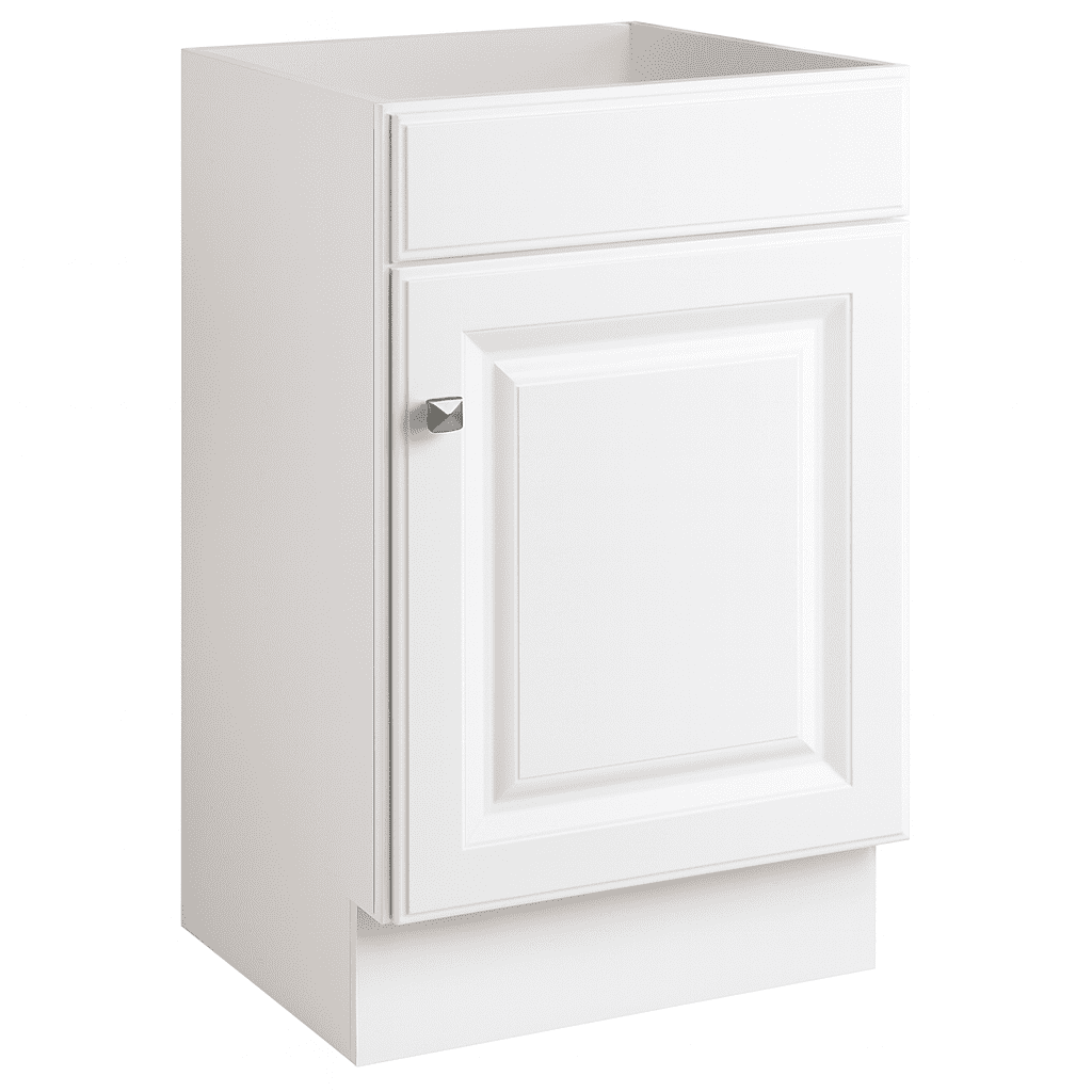 Design House Solid Wood Wyndham 18" 1-Door Ready to Assemble Bath Vanity Cabinet, White