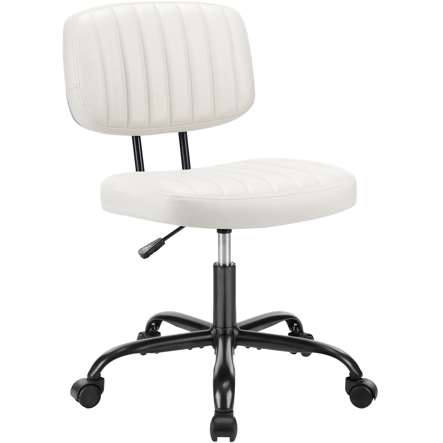 MAYEERTY Ergonomic Mid-Back Executive Office Chair Swivel Computer Desk Task Chair,White