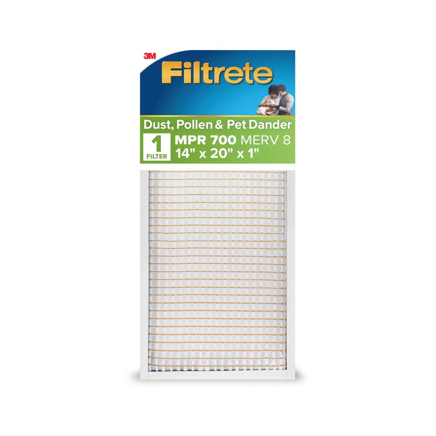 Filtrete 14x20x1 HVAC Furnace Air Filter, MPR 700 MERV 8, Dust, Pollen, and Pet Dander Reduction, 6 Pack