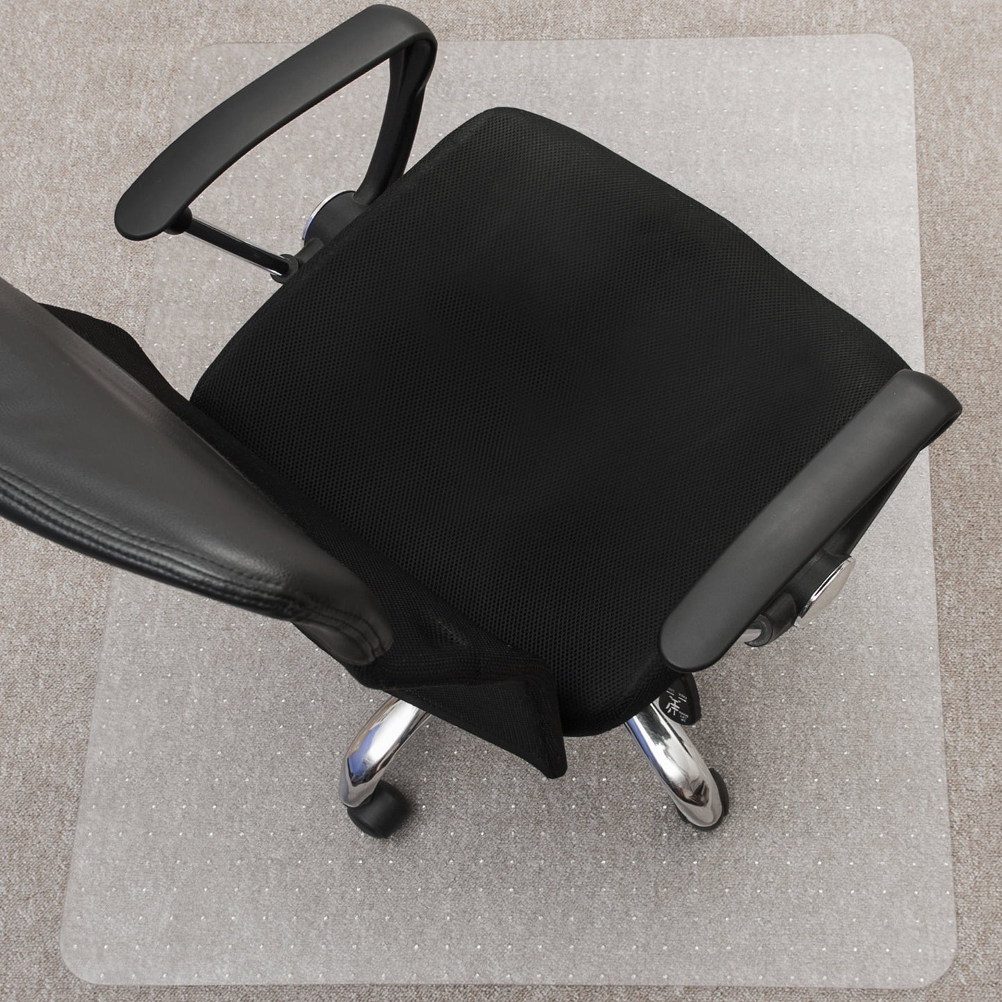 Floortex® Valuemat® Polycarbonate Rectangular Chair Mat Low Pile Carpet 48" x 51"