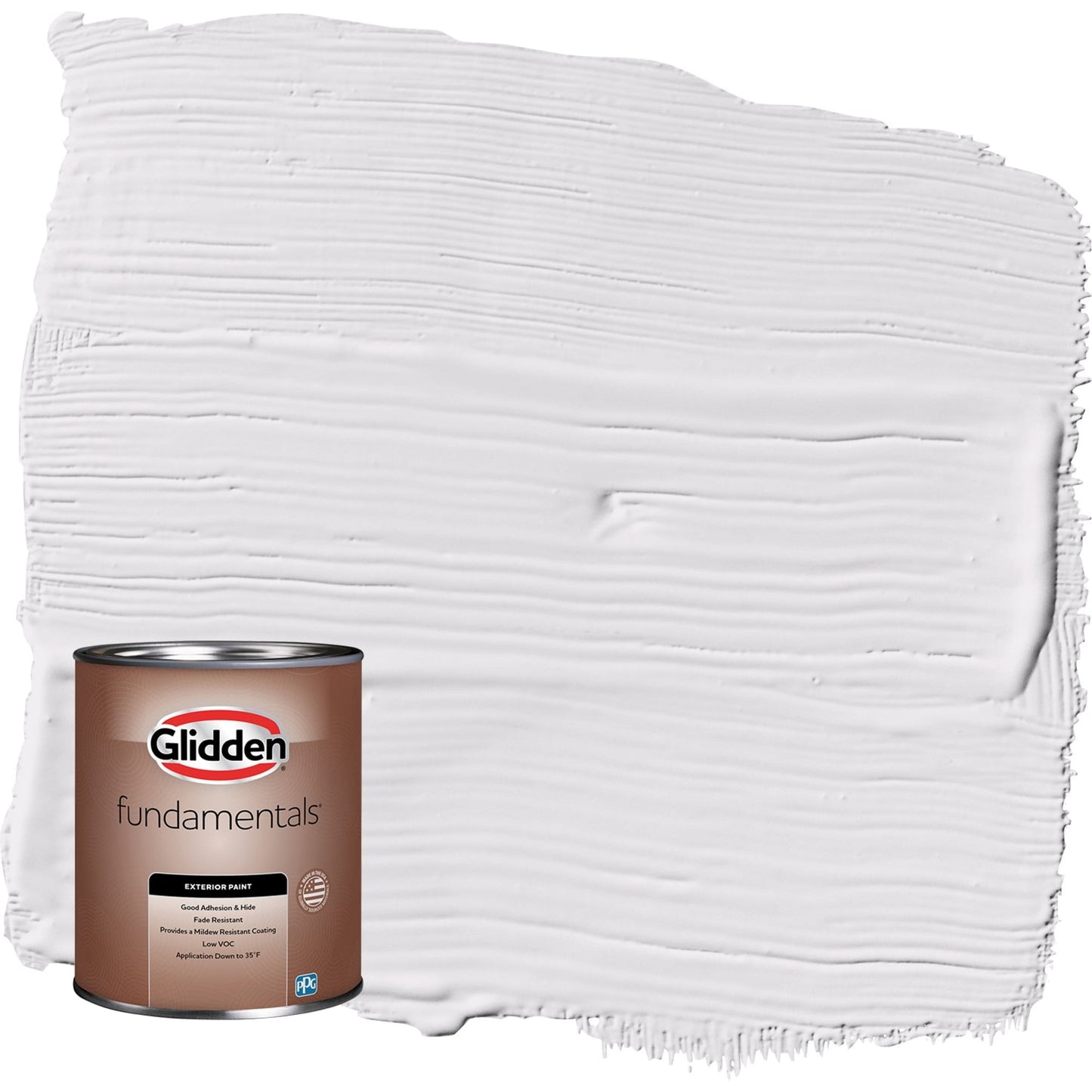Glidden Fundamentals Flor de OrquÃdea / Pintura Exterior Satinada Púrpura, 1 Cuarto