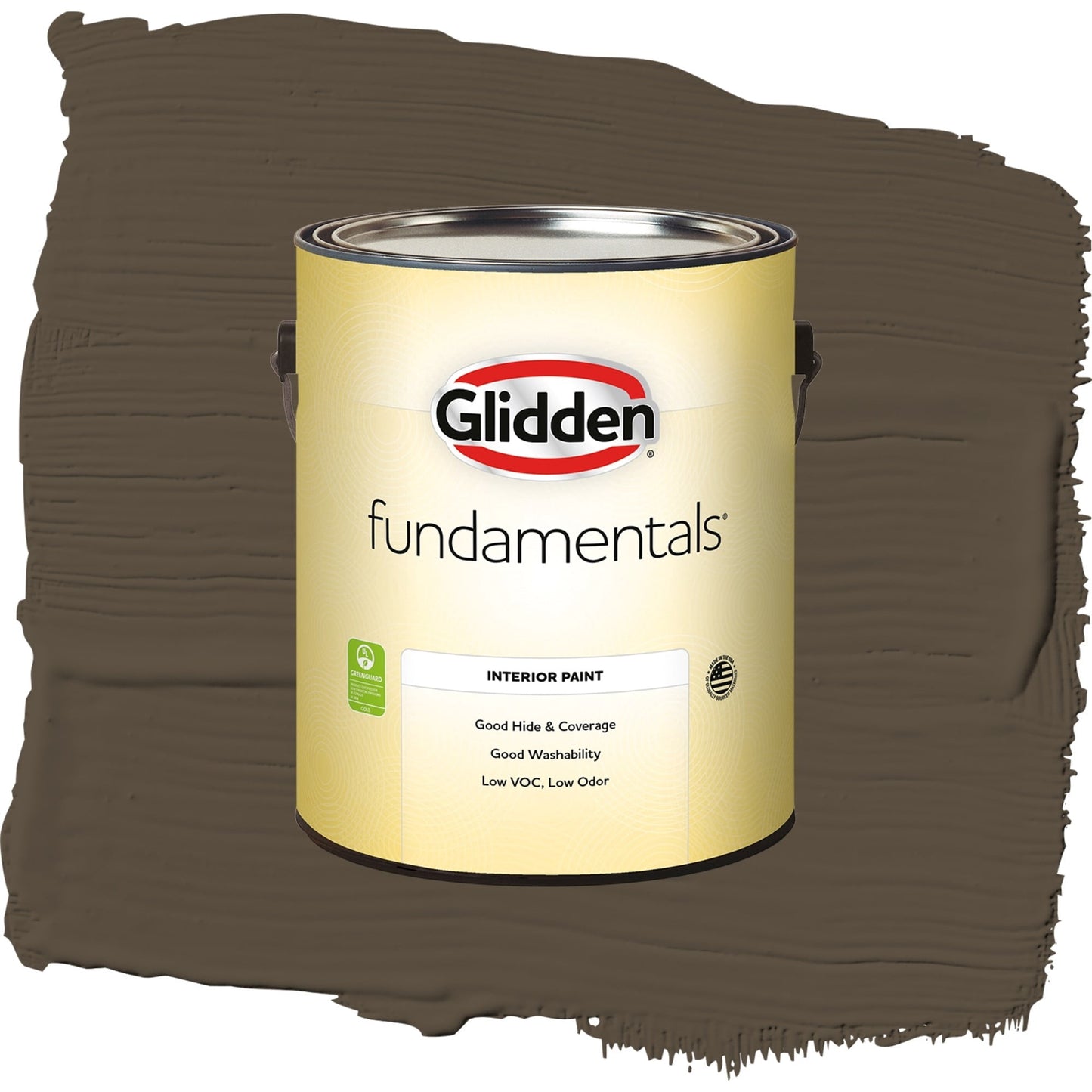 Glidden Fundamentals Afternoon Tea / Brown, Semi-Gloss Interior Paint, 1 Gallon