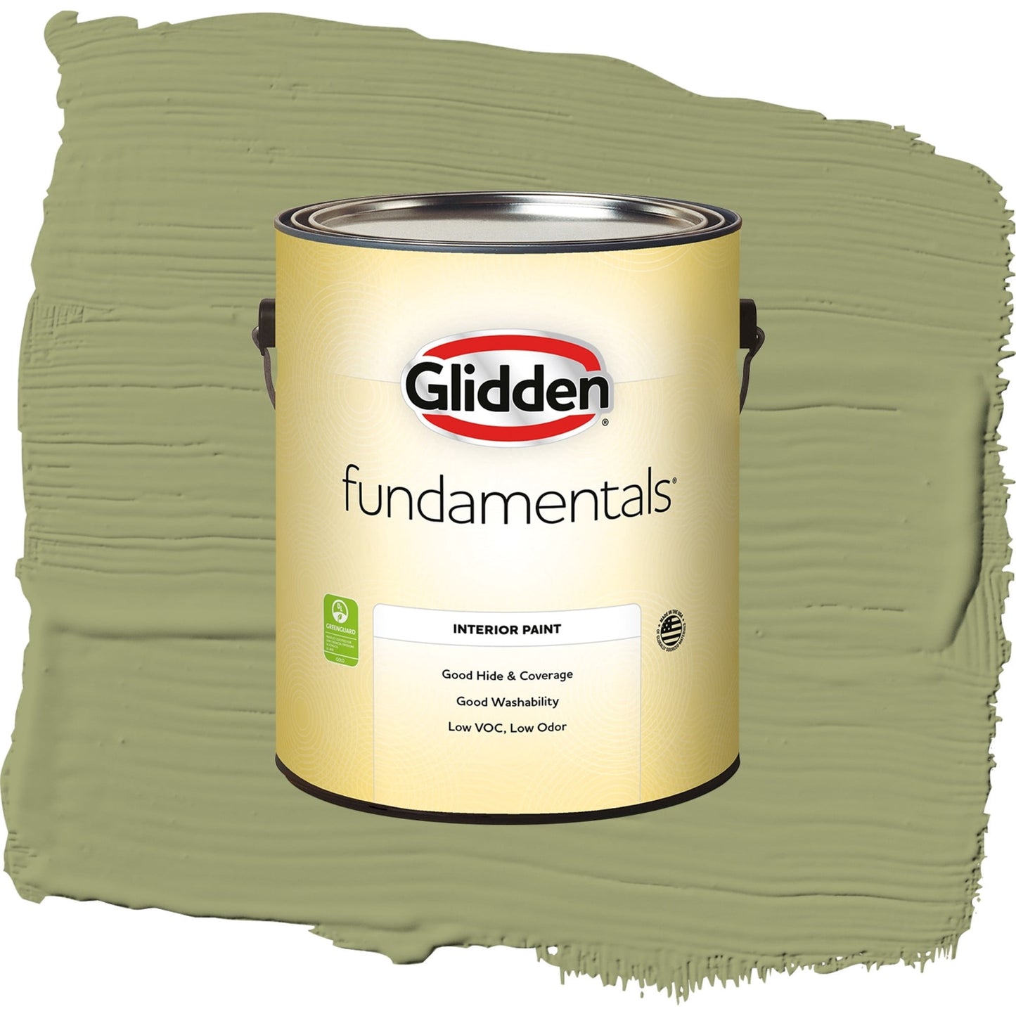 Glidden Fundamentals Dill / Green, Semi-Gloss Interior Paint, 1 Gallon