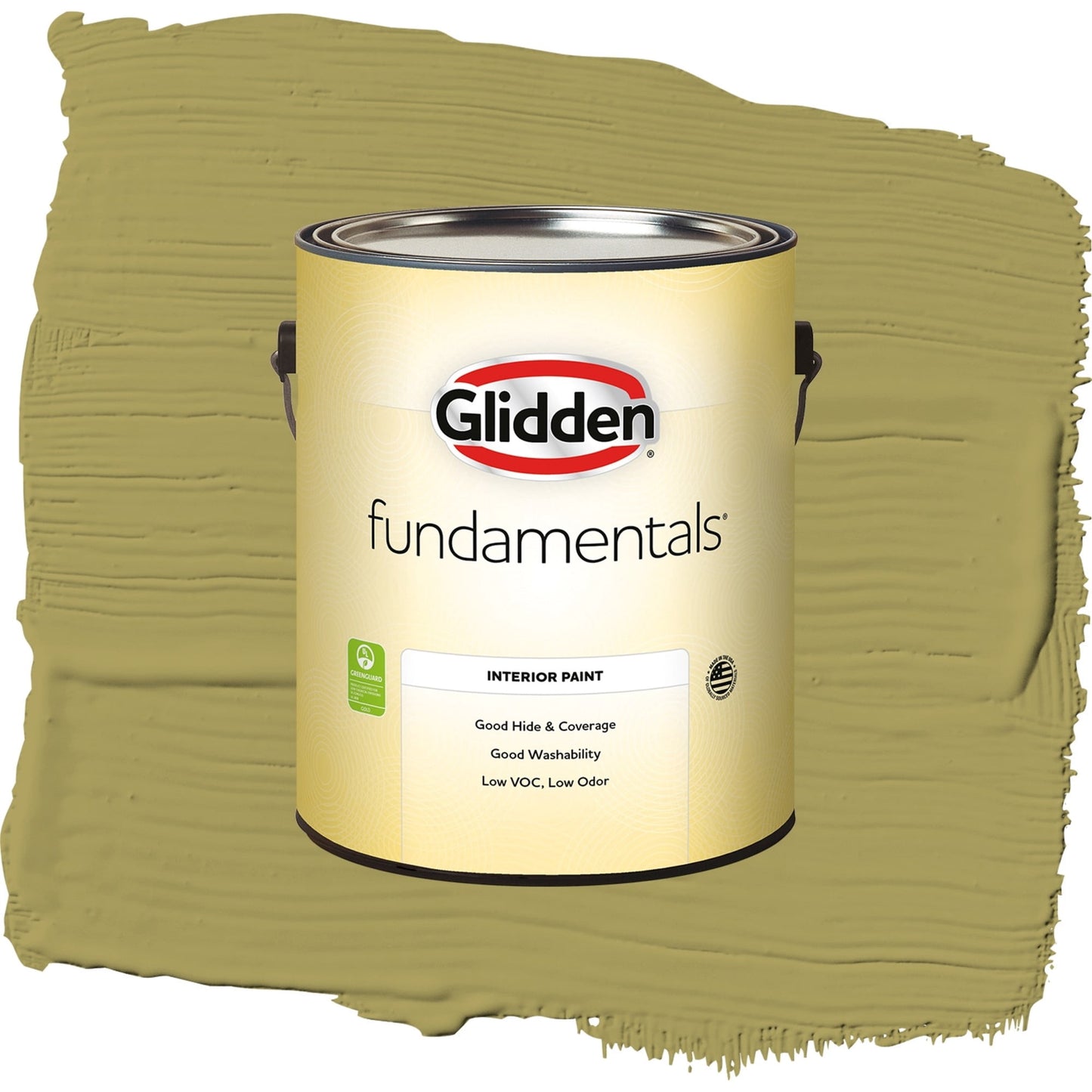 Glidden Fundamentals Loveliest Leaves / Green, Eggshell Interior Paint, 1 Gallon