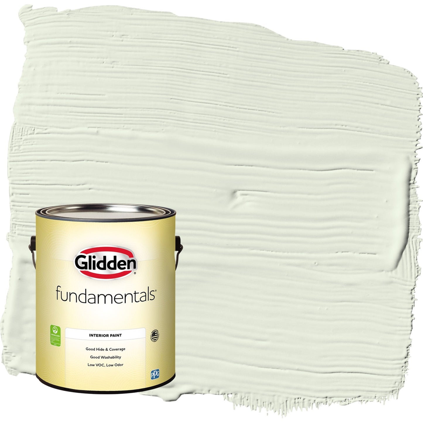 Glidden Fundamentals Pintura Interior de Algodoncillo/cáscara de Huevo Verde, 1 Galón