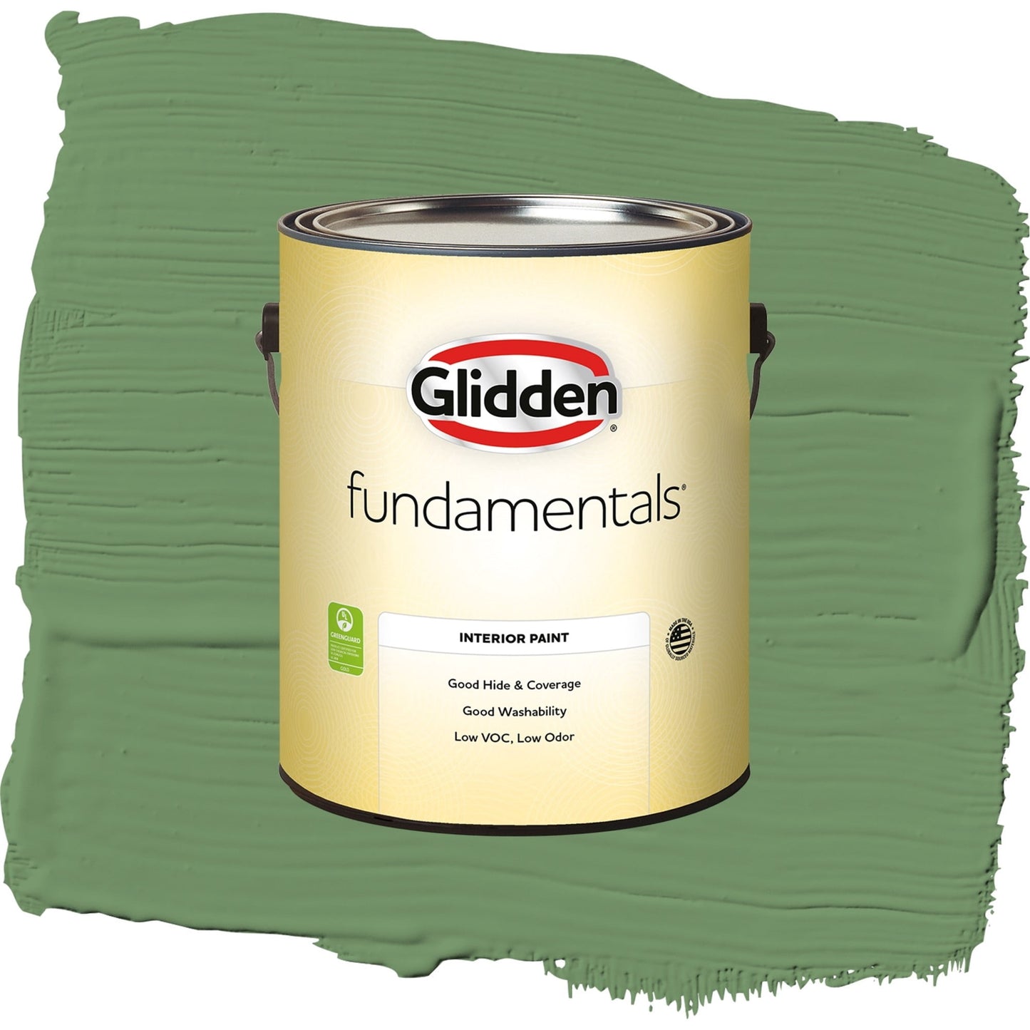 Glidden Fundamentals Moss Ring / Green, Eggshell Interior Paint, 1 Gallon
