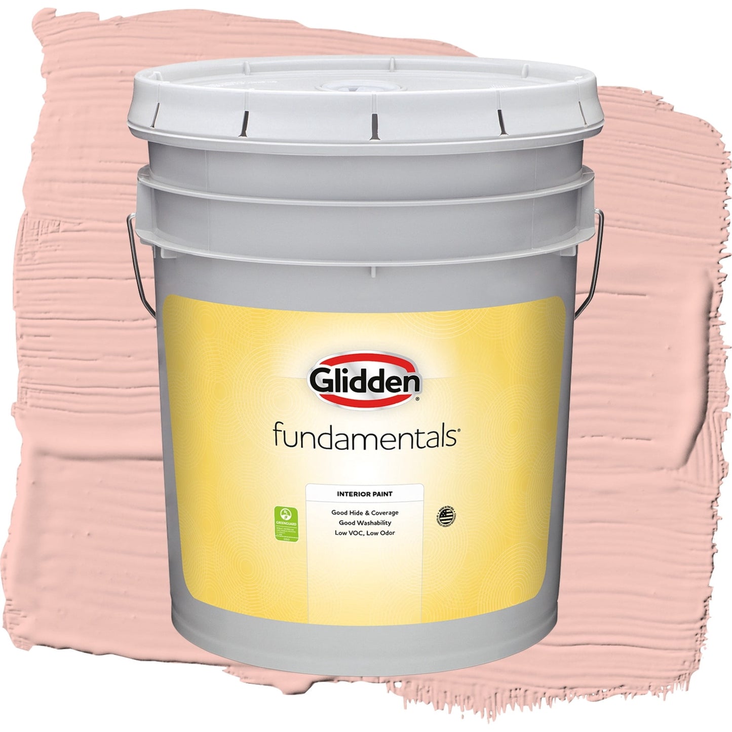 Glidden Fundamentals Peach Ash / Orange, Eggshell Interior Paint, 5 Gallon