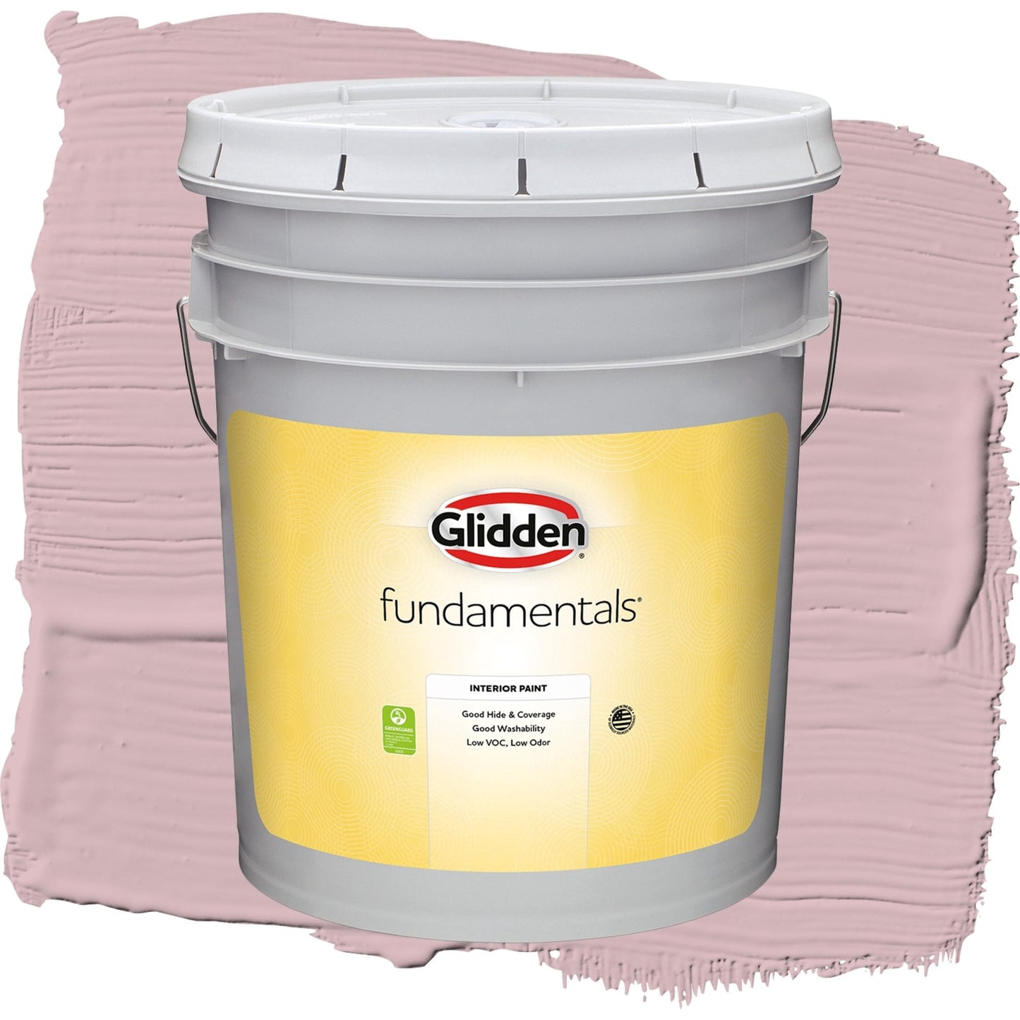 Glidden Fundamentals Rose Stain / Pink, Eggshell Interior Paint, 5 Gallon