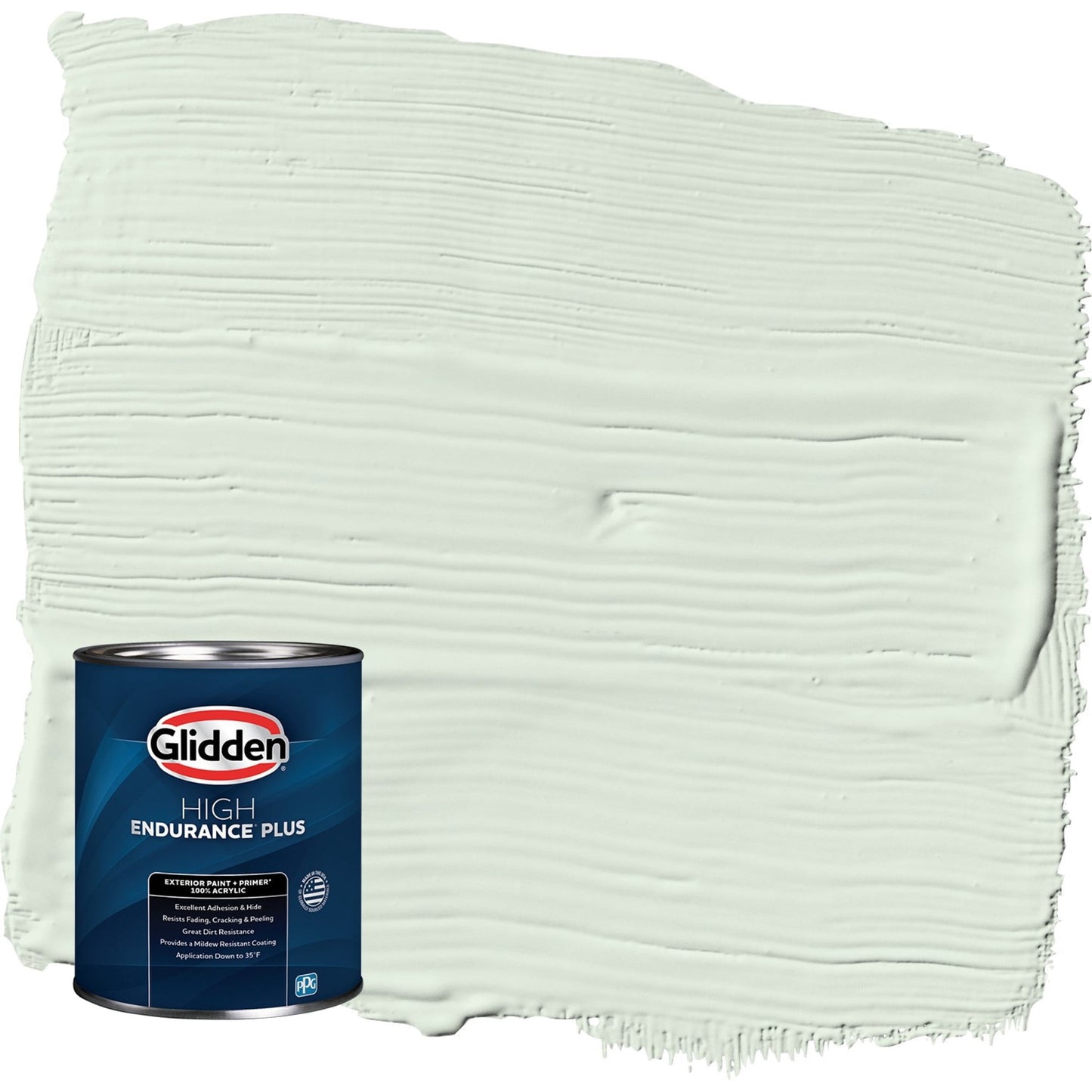 Glidden HEP Mint Wafer / Green Semi-Gloss Exterior Paint with Primer, 1 Quart