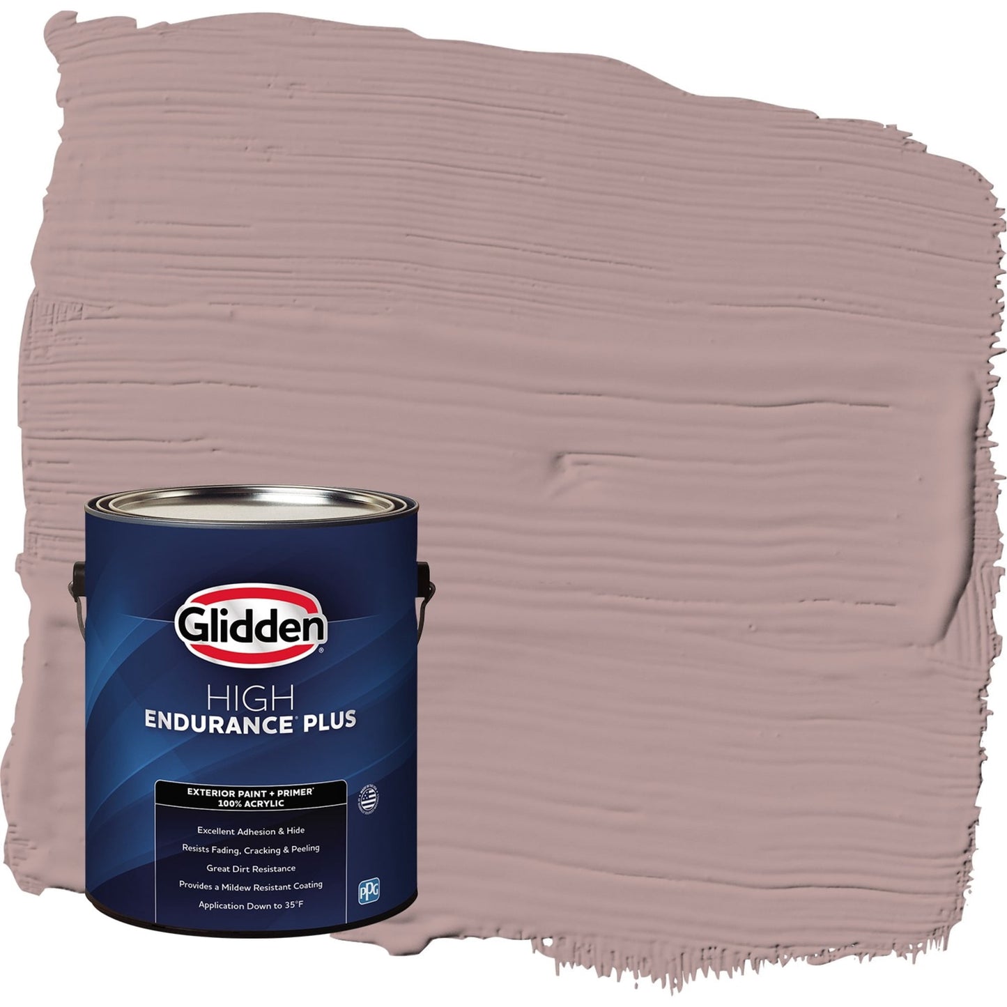 Glidden HEP Tawny Mushroom / Pink Satin Exterior Paint with Primer, 1 Gallon