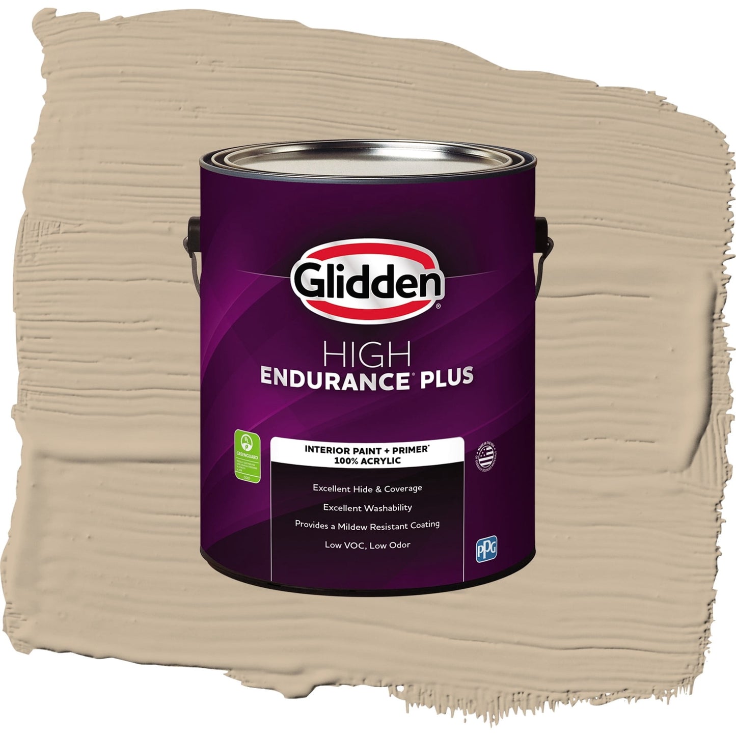 Glidden HEP Best Beige / Beige, Semi-Gloss Interior Paint with Primer, 1 Gallon