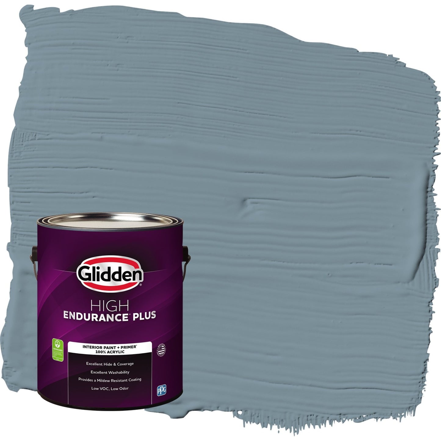 Glidden HEP Azul Tiza / Azul Semibrillante Pintura Interior con Primer, 1 Galón