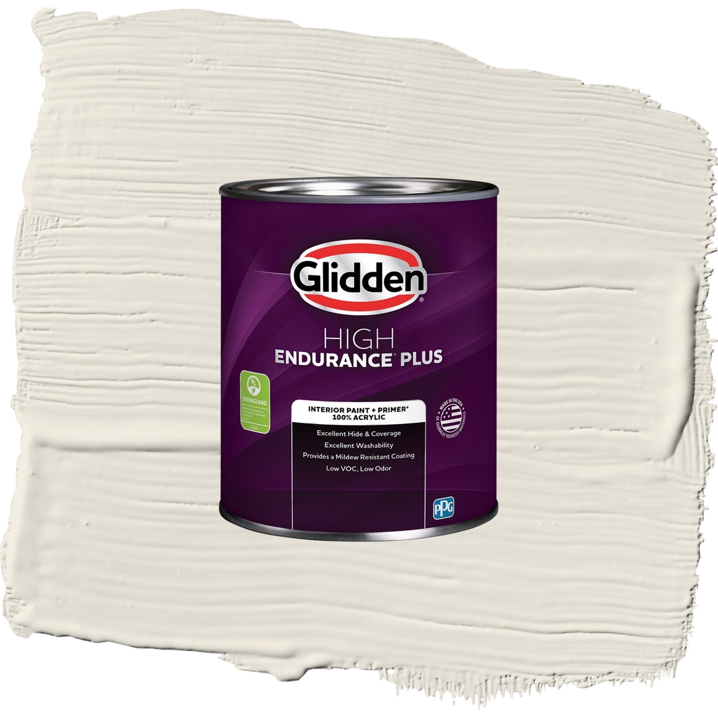Glidden HEP Hourglass / Off-White Eggshell Interior Paint with Primer, 1 Quart