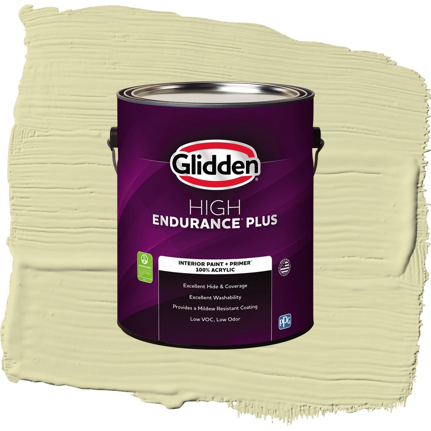 Glidden HEP Misty Moor / Green, Eggshell Interior Paint with Primer, 1 Gallon
