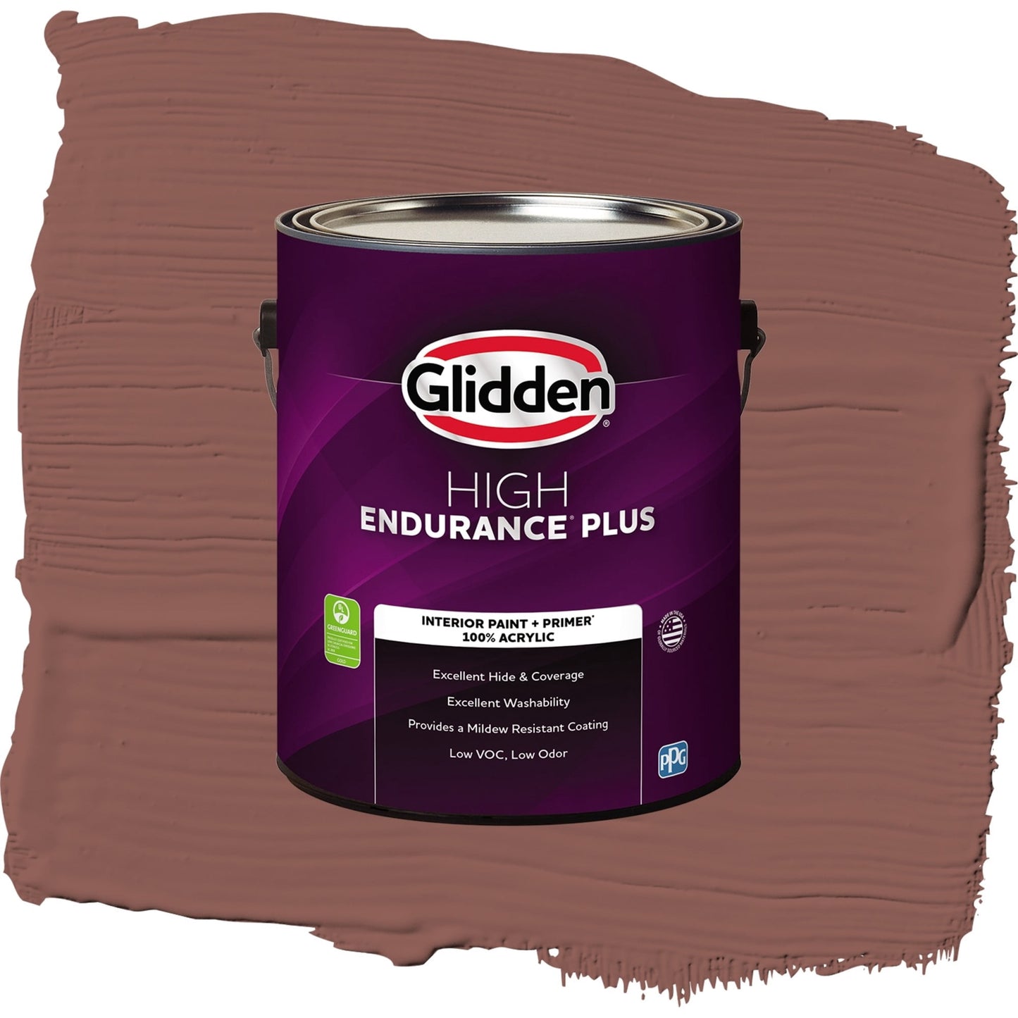 Glidden HEP Raspberry Truffle / Red, Semi-Gloss Interior Paint with Primer, 1 Gallon