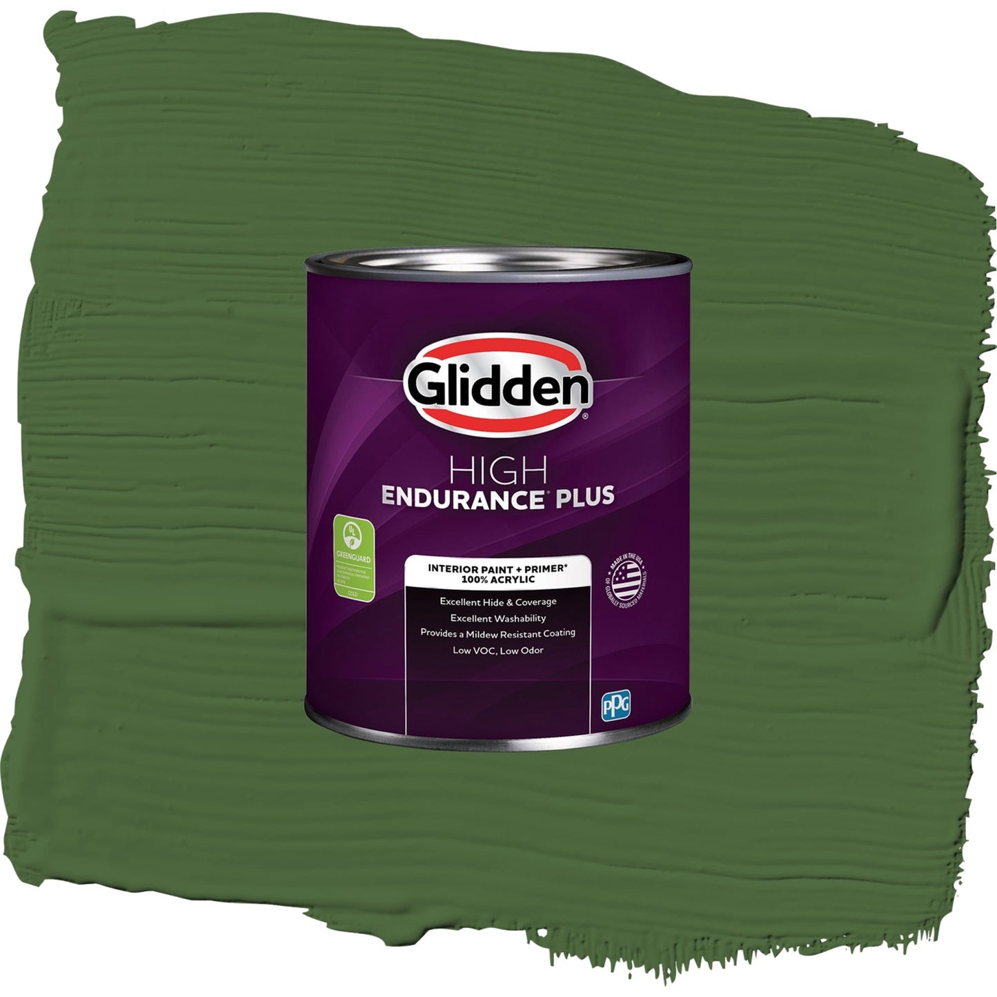 Glidden HEP Mountain Forest / Green, Eggshell Interior Paint with Primer, 1 Quart
