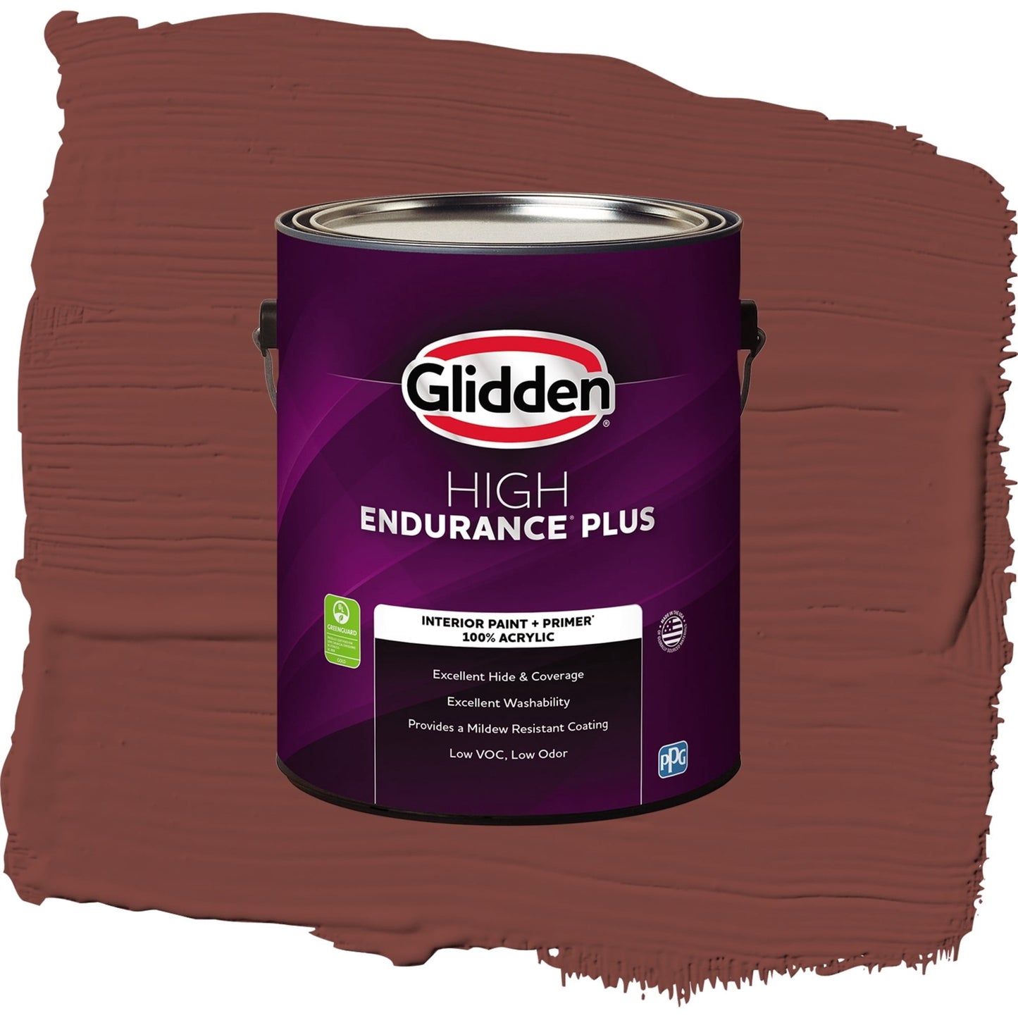 Glidden HEP Sweet Spiceberry / Red, Eggshell Interior Paint with Primer, 1 Gallon