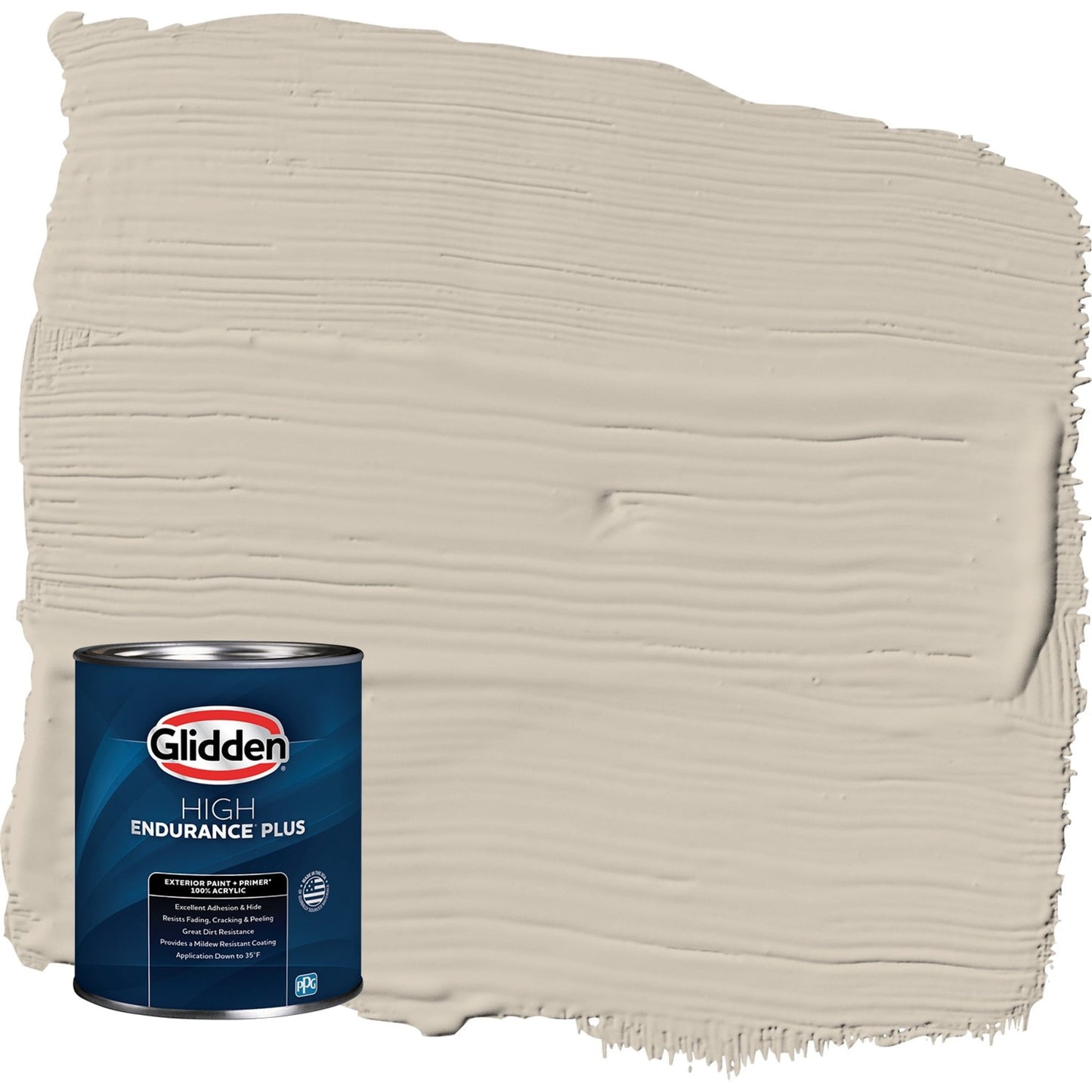 Glidden HEP Synchronicity / Gray Satin Exterior Paint with Primer, 1 Quart