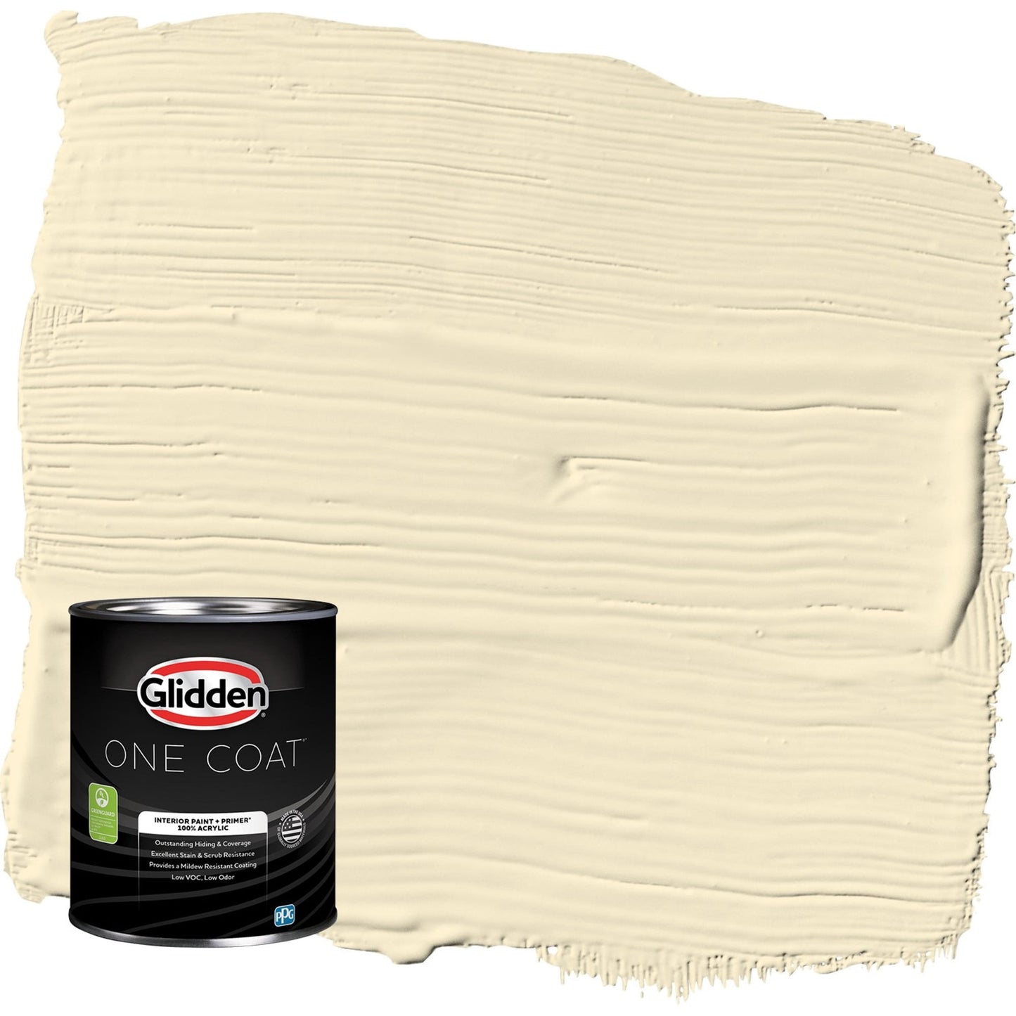 Glidden One Coat Soleil / Yellow Semi-Gloss Interior Paint with Primer, 1 Quart