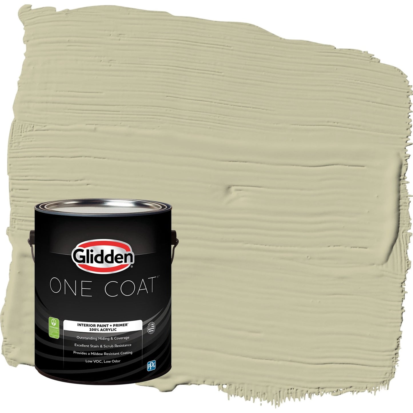 Glidden One Coat Northern Landscape / Green Flat Interior Paint with Primer, 1 Gallon