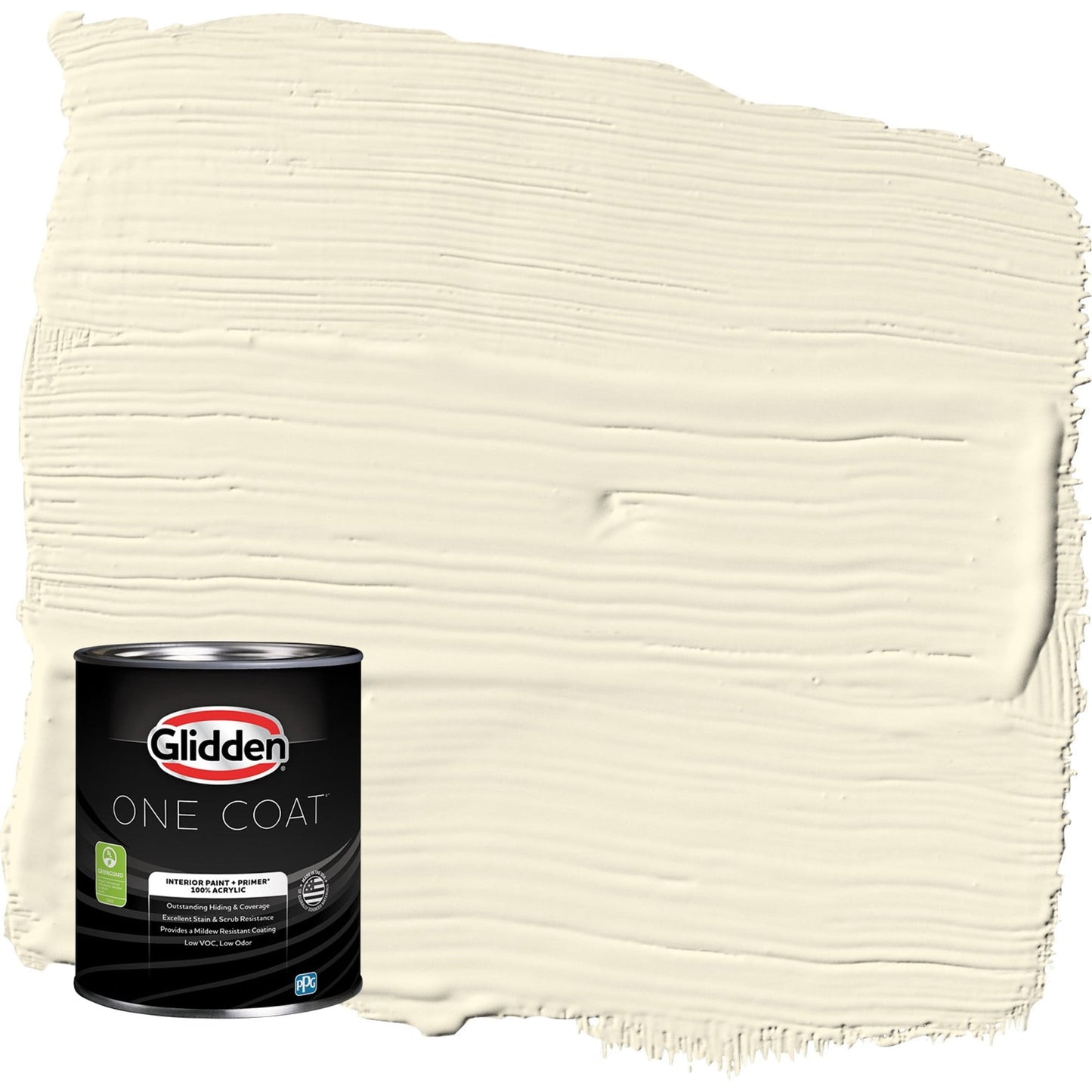 Glidden One Coat Mesa Beige / Yellow Flat Interior Paint with Primer, 1 Quart